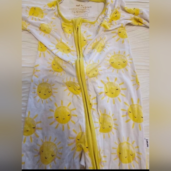 Little Sleepies Sunshine Yellow Kids One Piece Pijama - Picture 3 of 6